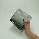 Ver imagem 6 de Vaso Decorativo Enfeite Retangular Home&co Vidro 16x11x16cm Fumê