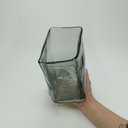 Ver imagem 3 de Vaso Decorativo Enfeite Retangular Home&co Vidro 16x11x16cm Fumê