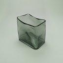 Ver imagem 7 de Vaso Decorativo Enfeite Retangular Home&co Vidro 16x11x16cm Fumê
