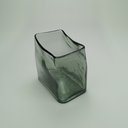 Ver imagem 5 de Vaso Decorativo Enfeite Retangular Home&co Vidro 16x11x16cm Fumê