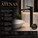 Ver mais imagens de Torneira Banheiro Misturador 100% Metal Premium Alta Atenas Preto