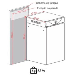 Secadora de Parede Fischer Super Ciclo 8kg Branca 220v com Timer Contínuo 28200(63976) - 4