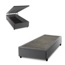 Ver imagem 2 de Box Baú Cinza Solteiro 88x188x45 - King House