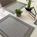 Ver imagem 5 de Jogo 6 Lugar Americano Cinza Preto Mesa de Jantar 30×45 Pp em Casa Tem