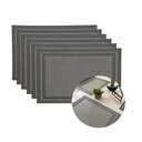 Ver imagem 2 de Jogo 6 Lugar Americano Cinza Preto Mesa de Jantar 30×45 Pp em Casa Tem