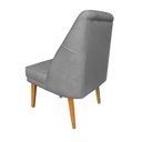 Ver imagem 5 de Kit 4 Cadeiras Paris + 2 Paris Retro Suede Cinza Dominic Decor