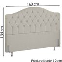 Ver imagem 4 de Cabeceira Queen 160 cm Room Linho SL 76 Peer