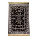 Ver imagem 1 de Tapete Persa Royal Marrom 100x150cm Fio Acetinado - Decoração para Quarto e Sala