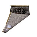 Ver imagem 4 de Tapete Persa Royal Marrom 100x150cm Fio Acetinado - Decoração para Quarto e Sala