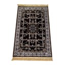 Ver imagem 3 de Tapete Persa Royal Marrom 100x150cm Fio Acetinado - Decoração para Quarto e Sala