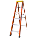 Ver imagem 1 de Escada de Alumínio e Fibra de Vidro 5 Degraus Residencial 1,80m Raf-05 Sintese - Leve e Segura