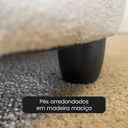 Ver imagem 7 de Banco Orgânico 2 Lugares Sofá Roma Sala Almofadas 140cm Bouclé:verde Menta