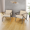 Ver imagem 2 de Poltrona Decorativa Recepção Consultório Sala Estar Escritorio Clinica Quarto Estofada Metal Veludo
