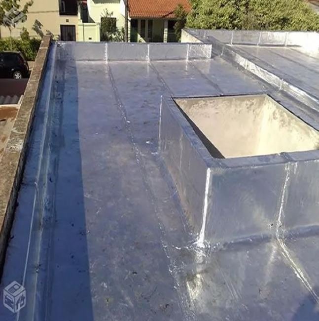 Manta Asfaltica Aluminizada 45 Cm X 10 Metros (Kit) 10 rolo Primer - 3