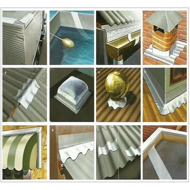 Manta Asfaltica Aluminizada 45 Cm X 10 Metros (Kit) 10 rolo Primer - 8