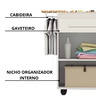 GABINETE TÁBUA DE PASSAR ROUPA EVORA COM GAVETA NICHO BRANCO - 3