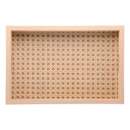 Bandeja Retangular de Mdf com Fundo de Treliça 35 X 4 X 25 Cm Casa Del Grande - 2