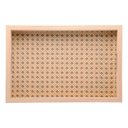 Ver imagem 2 de Bandeja Retangular de MDF com Fundo de Treliça 35 x 4 x 25 cm | Casa Del Grande