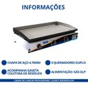 Ver imagem 3 de Chapa de Lanche Profissional Classic 85x50cm Jcn