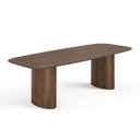 Ver imagem 1 de Mesa de Jantar Orgânica Tivoli 270cm X 110cm 10 Lugares Lamina Cinamomo Castanho