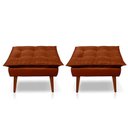 Ver imagem 3 de Kit C-02 Poltronas Opala + 02 Puff Opala Elegante Suede Terracota
