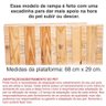 Rampa para Cães Cachorro - Escadinha - Hg Madeira - 6