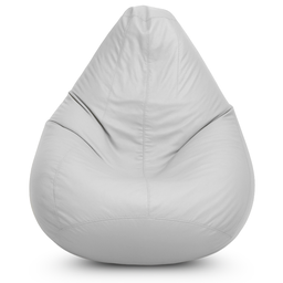 Puff Pera com Enchimento Decoração Conforto Eventos Almofadão - Branco - 1