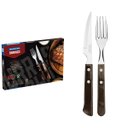 Ver imagem 1 de Jogo de Talheres para Churrasco Tramontina em Aço Inox e Madeira 12 Peças