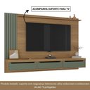Ver imagem 7 de Painel Para Tv Até 75 Polegadas 3 Gavetas 1 Prateleira Com Ripado Presence Artely Carvalho/Menta