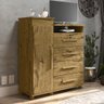 comoda 4 gaveta com nicho para video game / receptor quarto - 1