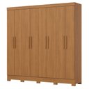Ver imagem 1 de Guarda Roupa Casal 8 Portas 4 Gavetas Prime Cinamomo - Henn - Briz