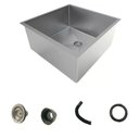 Ver imagem 4 de Cuba Inox Escovado Quadrada 40x40 Gourmet Com Acessórios