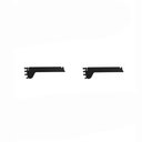 Ver imagem 5 de Bandeja Prateleira Ponta 30x73 Gôndolas New Plus Preto Porta Etiqueta Amarelo Sa Gôndolas