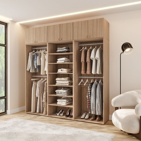Closet com Maleiro Fechado 220 cm Frame Yescasa