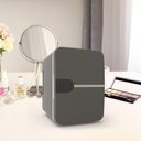 Ver imagem 5 de Mini Geladeira 4l 12v Portatil Aquecedor e Refrigerador para Carro Casa e Viagem Porta Bebidas Cinza