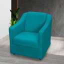 Ver imagem 2 de Poltrona Decorativa para Sala Recepção Consultório Manicure Cadeira Mila Suede