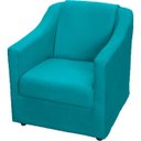 Ver imagem 1 de Poltrona Decorativa para Sala Recepção Consultório Manicure Cadeira Mila Suede