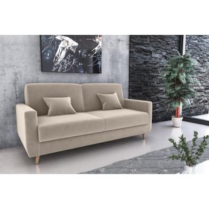Sofá Cama Emilia Suede Bege B251 – Matrix