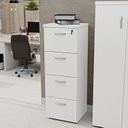 Ver imagem 2 de Gaveteiro Arquivo Escritório 4 Gavetas Pasta Suspensa Netmobil - Branco