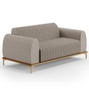 Ver imagem 1 de Sofá 150cm 2 Lugares Base Gold Molino D06 Linho C-370 Bege - Mpozenato