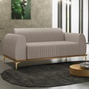 Ver imagem 2 de Sofá 150cm 2 Lugares Base Gold Molino D06 Linho C-370 Bege - Mpozenato