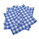 Ver imagem 1 de 10 Guardanapos Xadrez Azul Royal