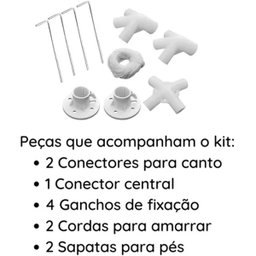 Kit Conectores Peças Reposição para Tendas Topo 2,40 X 3m - 4