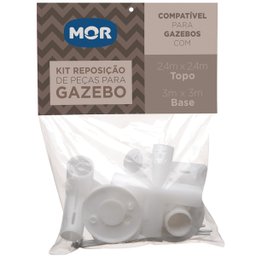 Kit Conectores Peças Reposição para Tendas Topo 2,40 X 3m - 5