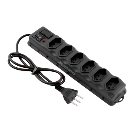 Filtro de Linha Extensão Régua Elétrica 6 Tomadas Bivolt