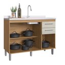 Ver imagem 6 de Cozinha Completa 11 Portas 2 Gavetas 2 Nichos para Forno Gaia 