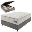 Ver imagem 2 de Cama Box Baú Casal Colchão Ortopédico Atena Molas Ensacadas Pillow Top Hip Sleep