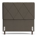 Ver imagem 5 de Cabeceira Cama Box Casal Mel 140cm com Frame Linho Marrom - Desk Design