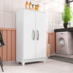 Armário Multiuso Lavanderia Organizador Paris Branco - Pallazio - 2