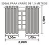 Cortina para Quarto Meia Parede 2,00 X 1,40 Mts Pvc Blackout: Azul Marinho - 4